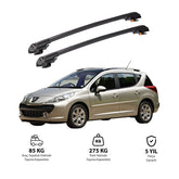 PEUGEOT 207 SW 2002-2008 TRX1 Thunder Carrier Barres transversales pour galerie de toit de voiture, 2 barres